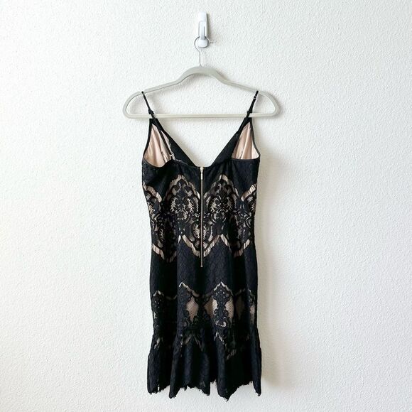 Saylor Ren Lace Mini Dress in Black Size Medium - Picture 4 of 9